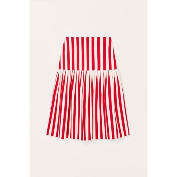 ZARA LIMITED EDITION STRIPED MIDI SKIRT - Picture 5 of 6